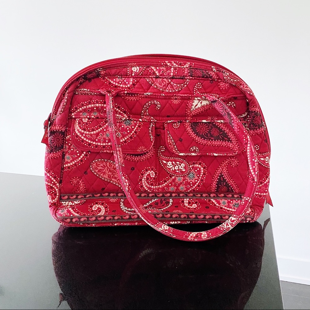 ❤️ Vera Bradley Retired Red Mesa Paisley Bag - Picture 2 of 9